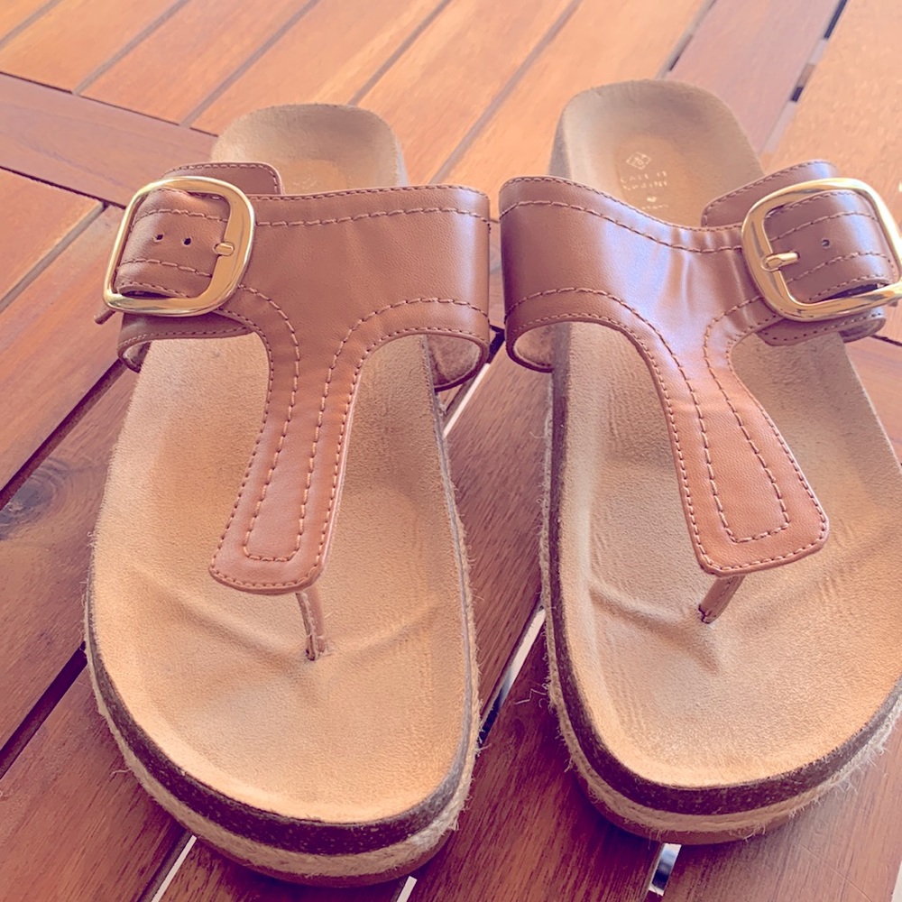 Big Buckle Vegan Sandals